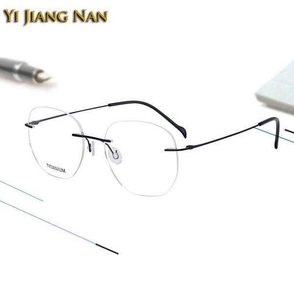 fashion sunglasses frames women 2g irregular round rimless titanium optical eyewear prescription glasses frame transparent lenses men eyegla, Black
fashion sunglasses frames women 2g irregular round rimless titanium optical eyewear prescription glasses frame transparent lenses men eyegla, Black