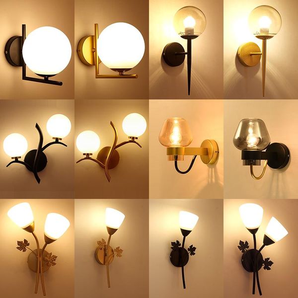 wall lamp moderne27 led lamps nordic glass ball lights for passage corridor bedroom bedside sconces ac85-265v
wall lamp moderne27 led lamps nordic glass ball lights for passage corridor bedroom bedside sconces ac85-265v