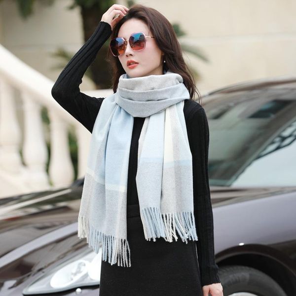 foulard autumn winter fringed scarf women cloak fashion wild japanese korean sweet style dual-use spring blanket wrap shawl scarves, Blue;gray
foulard autumn winter fringed scarf women cloak fashion wild japanese korean sweet style dual-use spring blanket wrap shawl scarves, Blue;gray