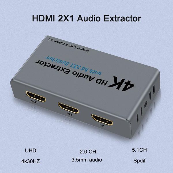 audio cables & connectors 4k adapter extractor 2x1 converter spdif rca 3.5mm jack output with dc cable
audio cables & connectors 4k adapter extractor 2x1 converter spdif rca 3.5mm jack output with dc cable