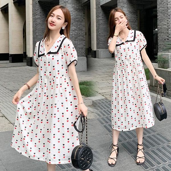 maternity dresses summer love printed chiffon long dress slim elegant a line clothes for pregnant women pregnancy clothing, White
maternity dresses summer love printed chiffon long dress slim elegant a line clothes for pregnant women pregnancy clothing, White