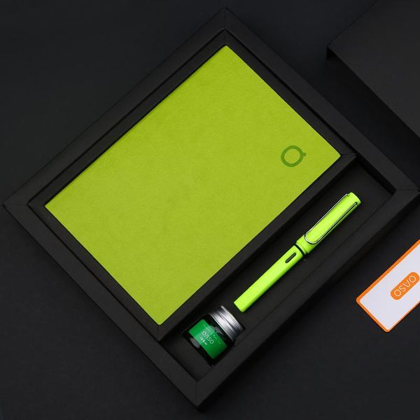 fountain pens oaso business gift set a5 notebook + 0.38mm extra fine nib pen 20ml bottle ink case school office supplies
fountain pens oaso business gift set a5 notebook + 0.38mm extra fine nib pen 20ml bottle ink case school office supplies