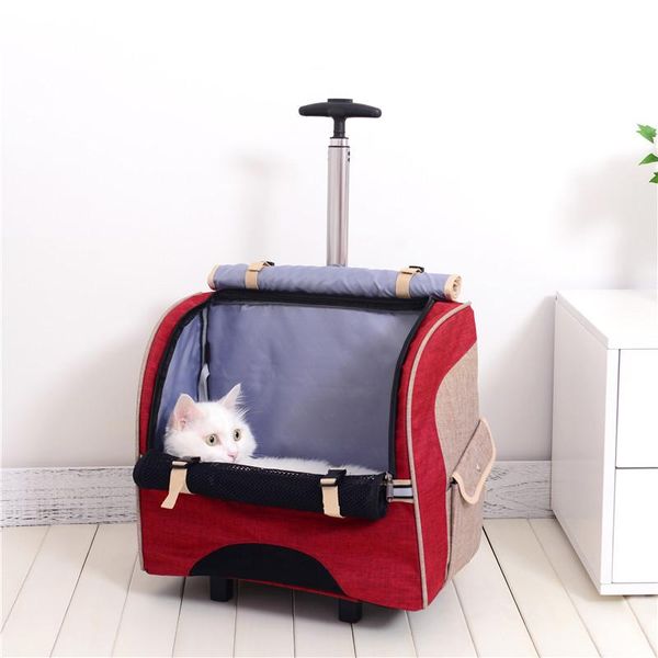 cat carriers,crates & houses foldable trolley carrying bag out pet backpack detachable case for outdoor travel carrier fashion suitcase
cat carriers,crates & houses foldable trolley carrying bag out pet backpack detachable case for outdoor travel carrier fashion suitcase
