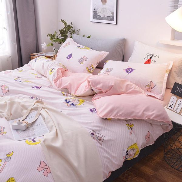 bedding sets 3/4pcs/set kawaii cotton set for girl luxury soft duvet cover bed king  full twin size sheets with pillow cases 
bedding sets 3/4pcs/set kawaii cotton set for girl luxury soft duvet cover bed king  full twin size sheets with pillow cases