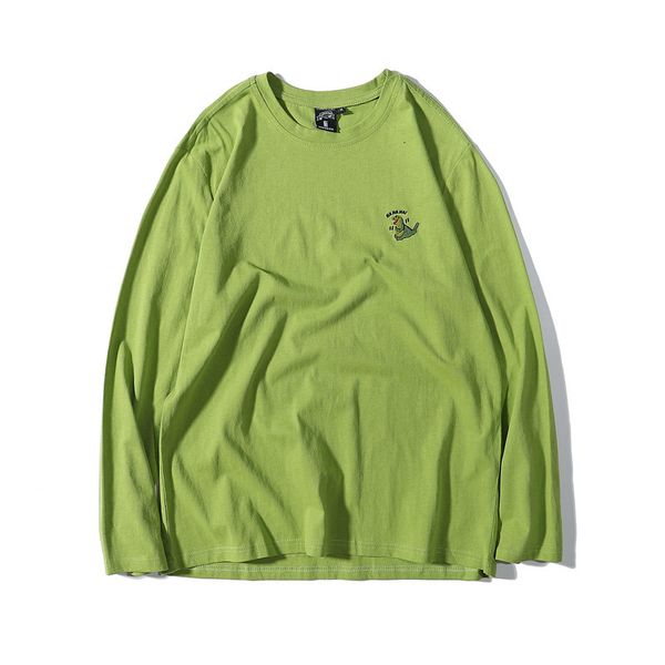 t shirt base coat autumn net red women's avocado green long sleeve korean ins matcha loose top, White;black
t shirt base coat autumn net red women's avocado green long sleeve korean ins matcha loose top, White;black