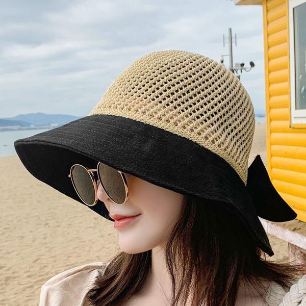 wide brim hats women's bucket hat chapeau femme ladies bowknot fashion knitting stitching hollow breathable sun summer for women, Blue;gray
wide brim hats women's bucket hat chapeau femme ladies bowknot fashion knitting stitching hollow breathable sun summer for women, Blue;gray