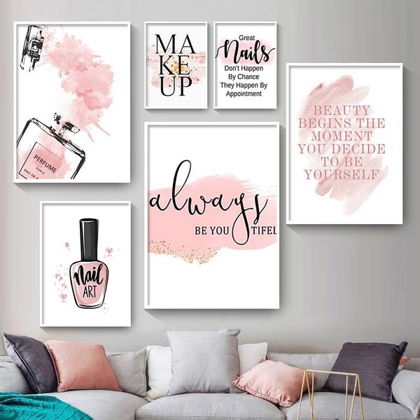 paintings modern pink flower perfume nail polish fashion poster eyelash makeup canvas painting wall art pictures for girl room salon decor
paintings modern pink flower perfume nail polish fashion poster eyelash makeup canvas painting wall art pictures for girl room salon decor