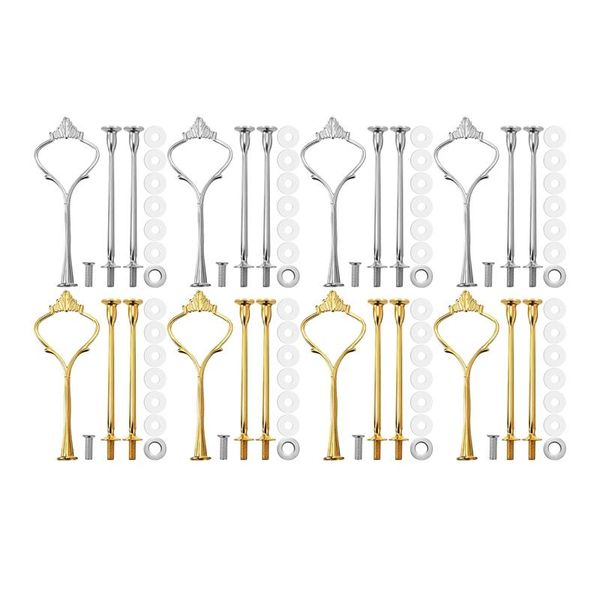 baking & pastry tools 8 sets 3 tier crown cake plate stand fittings hardware holder kitchen gadgets for wedding and party - silver&golde
baking & pastry tools 8 sets 3 tier crown cake plate stand fittings hardware holder kitchen gadgets for wedding and party - silver&golde