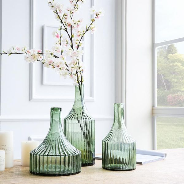 creative striped light green small mouth vase living room flower arrangement hydroponic glass home decoration furnishings vases
creative striped light green small mouth vase living room flower arrangement hydroponic glass home decoration furnishings vases