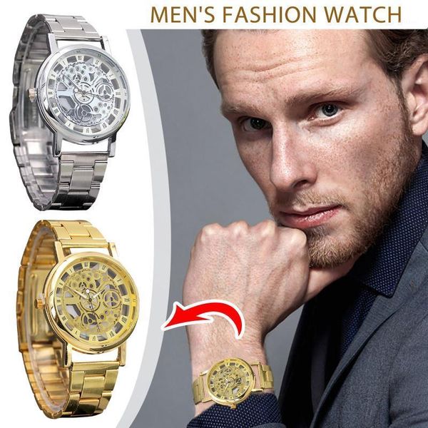 wristwatches men casual quartz watch steel band hollow fashion chronograph men's business temperament wristwatch relogio, Slivery;brown
wristwatches men casual quartz watch steel band hollow fashion chronograph men's business temperament wristwatch relogio, Slivery;brown
