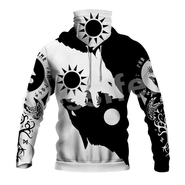 men's hoodies & sweatshirts tattoo god odin symbol harajuku fashion tracksuit 3dprint winter mask gaiter men/women, Black
men's hoodies & sweatshirts tattoo god odin symbol harajuku fashion tracksuit 3dprint winter mask gaiter men/women, Black