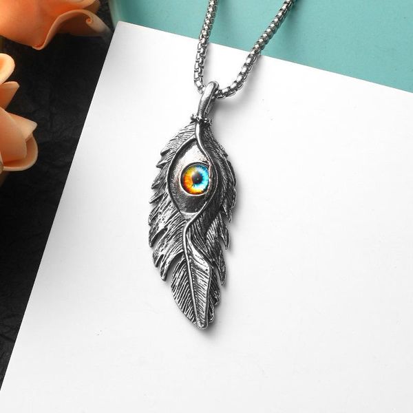 pendant necklaces 1pc vintage lucky evil eye big feather necklace for women punk silver color collar choker men turkey jewelry
pendant necklaces 1pc vintage lucky evil eye big feather necklace for women punk silver color collar choker men turkey jewelry