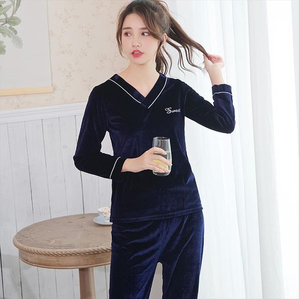 v neck simple style flannel women sleepwear pajamas set winter warm home wear full length thicken 2piece, Black;red
v neck simple style flannel women sleepwear pajamas set winter warm home wear full length thicken 2piece, Black;red