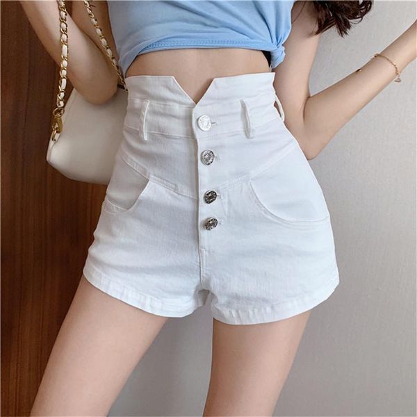 women's shorts women pants pantacourt femme high waist breasted slim-fit buttocks denim stretch trousers trend, White;black
women's shorts women pants pantacourt femme high waist breasted slim-fit buttocks denim stretch trousers trend, White;black