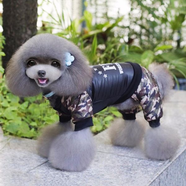 dog apparel winter warm four leg dress coat pet clothes fbi-printing letter camouflage costume jumpsuit cotton jacket
dog apparel winter warm four leg dress coat pet clothes fbi-printing letter camouflage costume jumpsuit cotton jacket