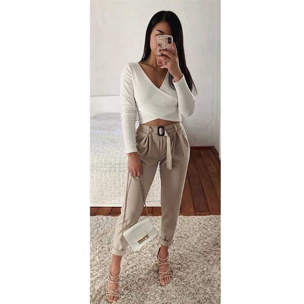 women's knits & tees summer fashion commuters v collar long-sleeved white blouse 26ia
women's knits & tees summer fashion commuters v collar long-sleeved white blouse 26ia