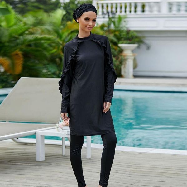 swim wear women swimsuit black muslim swimwear burkini with bra padding long sleeve sport bathing suit three-piece
swim wear women swimsuit black muslim swimwear burkini with bra padding long sleeve sport bathing suit three-piece