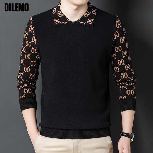 grade luxury new men's sweaters fashion brand knit pullover streetwear lapel knitted sweater men designer graphic casual jumper men clo, White;black
grade luxury new men's sweaters fashion brand knit pullover streetwear lapel knitted sweater men designer graphic casual jumper men clo, White;black