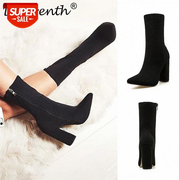 large size 42 women's boots block booties pointed toe nightclub thick high heels european and beautiful women shoes #cq0q, Black
large size 42 women's boots block booties pointed toe nightclub thick high heels european and beautiful women shoes #cq0q, Black
