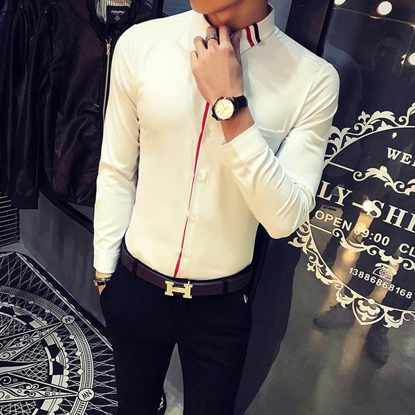 plus size 5xl-s long sleeve white shirt men clothes 2021 simple front pocket decor slim fit casual tuxedo dress streetwear sale men's s, White;black
plus size 5xl-s long sleeve white shirt men clothes 2021 simple front pocket decor slim fit casual tuxedo dress streetwear sale men's s, White;black