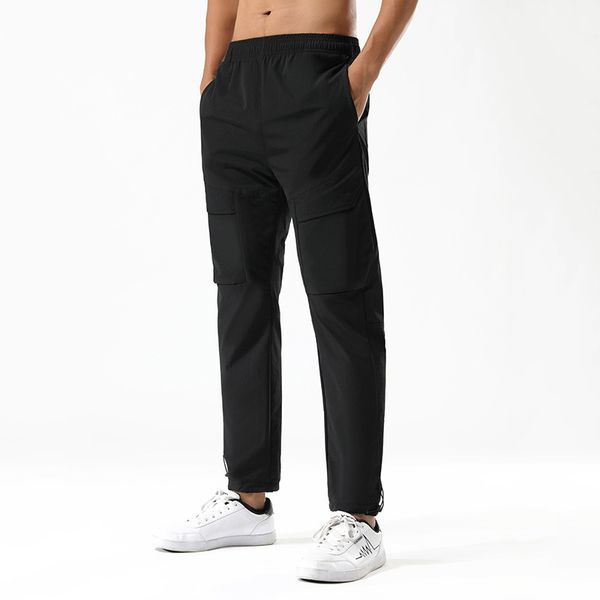 gym clothing l104 fitness sweatpants running casual overalls quick-drying stretch multi-pocket training straight pants men, White;black
gym clothing l104 fitness sweatpants running casual overalls quick-drying stretch multi-pocket training straight pants men, White;black