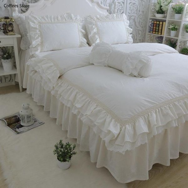 bedding sets luxury set size embroidery ruffle lace duvet cover creamy-white bedspread princess bed beige pillowcase hm-17w
bedding sets luxury set size embroidery ruffle lace duvet cover creamy-white bedspread princess bed beige pillowcase hm-17w