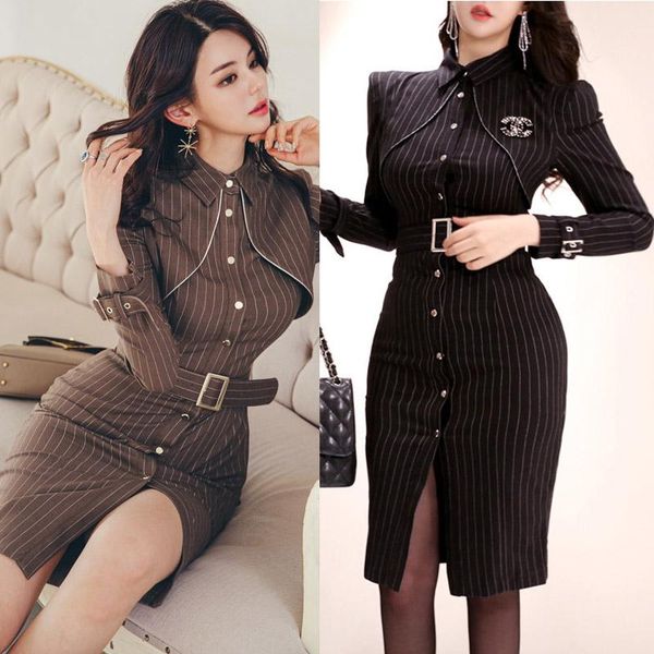 cape high-end slim french ol professional temperament women's autumn striped hip dress casual dresses, Black;gray
cape high-end slim french ol professional temperament women's autumn striped hip dress casual dresses, Black;gray