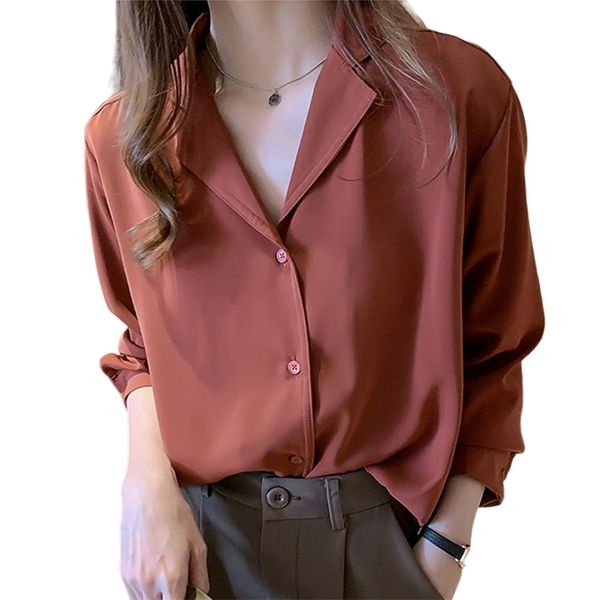 korean office lady v-neck shirts loose clothing women chiffon blouse solid female white shirt blusas button chic 9380 210421
korean office lady v-neck shirts loose clothing women chiffon blouse solid female white shirt blusas button chic 9380 210421