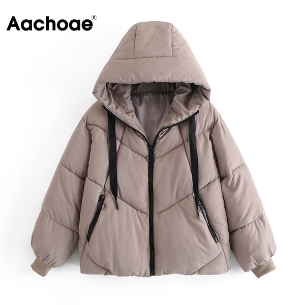 aachoae solid color fashion hooded parka women zipper up thick warm coat female long sleeve casual padded jacket winter 210413, Black
aachoae solid color fashion hooded parka women zipper up thick warm coat female long sleeve casual padded jacket winter 210413, Black