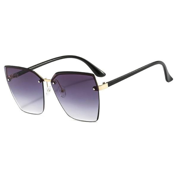 sunglasses 2021 metal rimless female fashion gradient ocean lens eyewear women brand design retro classic sun glasses uv400, White;black
sunglasses 2021 metal rimless female fashion gradient ocean lens eyewear women brand design retro classic sun glasses uv400, White;black