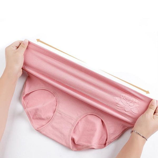 women's panties high waist pure cotton underwear breathable elastic soft large embossed ladies, Black;pink
women's panties high waist pure cotton underwear breathable elastic soft large embossed ladies, Black;pink