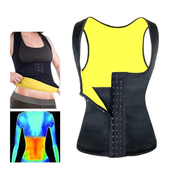 women sweat shaper neoprene sauna vest for weight loss tummy fat burner slimming shapewear thermo body women's shapers, Black;white
women sweat shaper neoprene sauna vest for weight loss tummy fat burner slimming shapewear thermo body women's shapers, Black;white