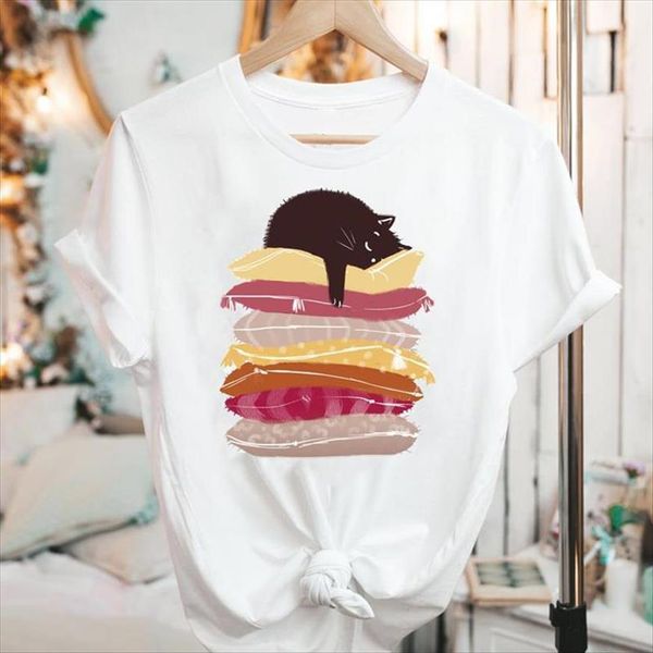 graphic short sleeve cute cat womens t shirts funny cartoon summer fashion print female clothes tees shirt, White
graphic short sleeve cute cat womens t shirts funny cartoon summer fashion print female clothes tees shirt, White