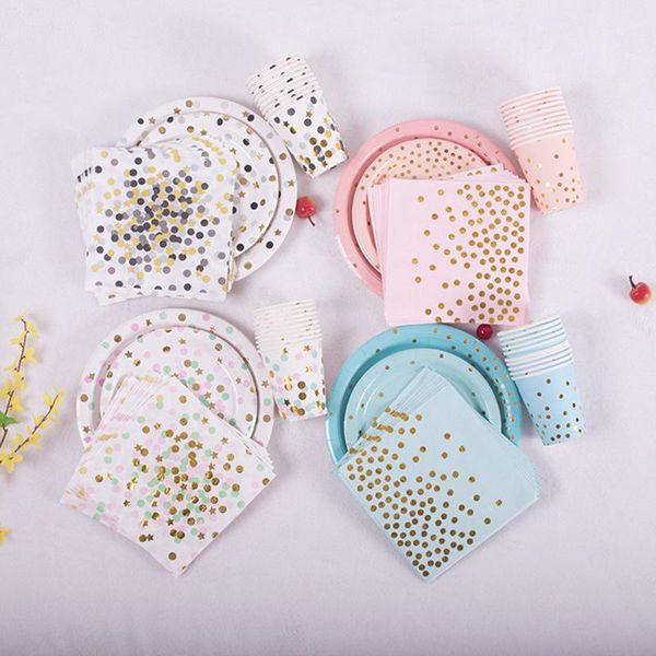 disposable dinnerware 40pcs year party decoration gold tableware plate cup napkins star for baby birthday wedding christmas
disposable dinnerware 40pcs year party decoration gold tableware plate cup napkins star for baby birthday wedding christmas