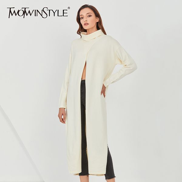 casual long sweater for women turtleneck sleeve front split loose knitted pullovers female fall fashion 210524, White;black
casual long sweater for women turtleneck sleeve front split loose knitted pullovers female fall fashion 210524, White;black