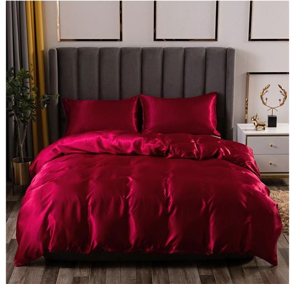 bedding sets luxury satin bed imitation silk set soft colorful duvet cover king linens pillowcases for home textiles
bedding sets luxury satin bed imitation silk set soft colorful duvet cover king linens pillowcases for home textiles
