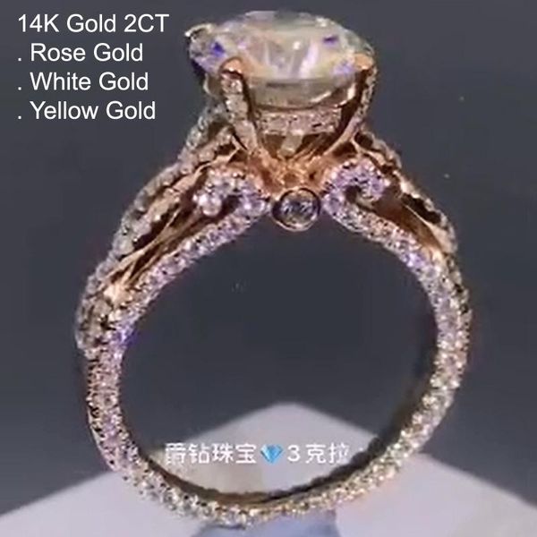cluster rings 14k rose gold 2 moissanite diamond ring women round vintage luxury wedding party engagement anniversary ct d color, Golden;silver
cluster rings 14k rose gold 2 moissanite diamond ring women round vintage luxury wedding party engagement anniversary ct d color, Golden;silver