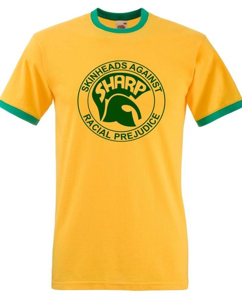 sharp - ringer t-shirt (fol branded skinheads against racial prejudice ska skin), White;black
sharp - ringer t-shirt (fol branded skinheads against racial prejudice ska skin), White;black