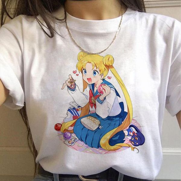 sailor moon harajuku 90s women graphic tees japanese anime female aesthetic funny cartoon, White
sailor moon harajuku 90s women graphic tees japanese anime female aesthetic funny cartoon, White