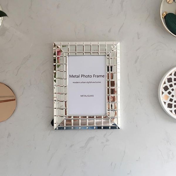 european modern simple style deskstand po frame luxury silver plated metal picture frames
european modern simple style deskstand po frame luxury silver plated metal picture frames