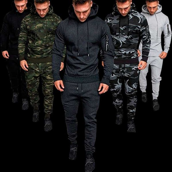 men's tracksuits 2 pieces tracksuit military hoodie sets camouflage muscle man autumn winter tactical sweat and jacket pants, Gray
men's tracksuits 2 pieces tracksuit military hoodie sets camouflage muscle man autumn winter tactical sweat and jacket pants, Gray