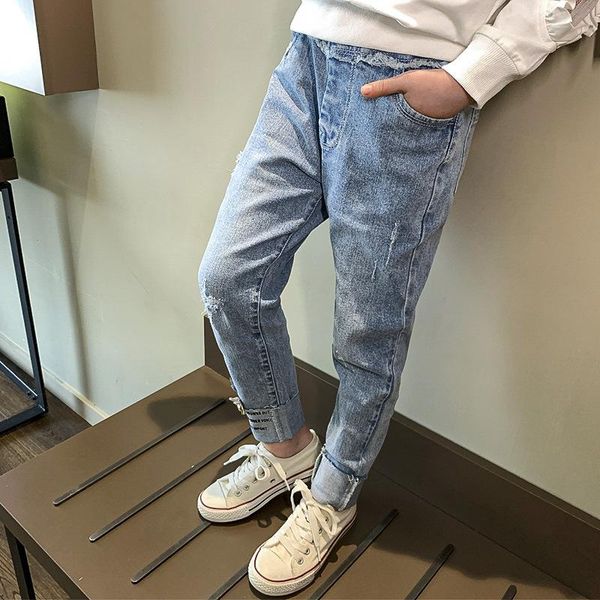 jeans girls spring and autumn 2021 korean version trousers children's casual, Blue
jeans girls spring and autumn 2021 korean version trousers children's casual, Blue