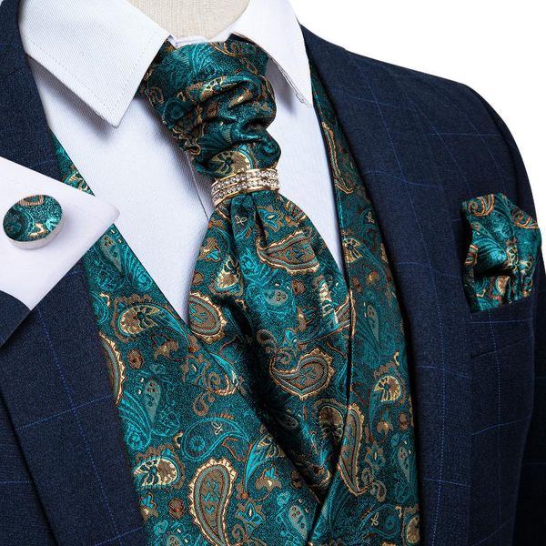 men's vests designer mens green paisley silk waistcoat vest ascot tie handkerchief necktie ring cufflinks set sleeveless jacket dibangu, Black;white
men's vests designer mens green paisley silk waistcoat vest ascot tie handkerchief necktie ring cufflinks set sleeveless jacket dibangu, Black;white