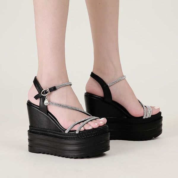 dress shoes fashion platform high-heeled wedge-heel roman sandals summer waterproof, Black
dress shoes fashion platform high-heeled wedge-heel roman sandals summer waterproof, Black