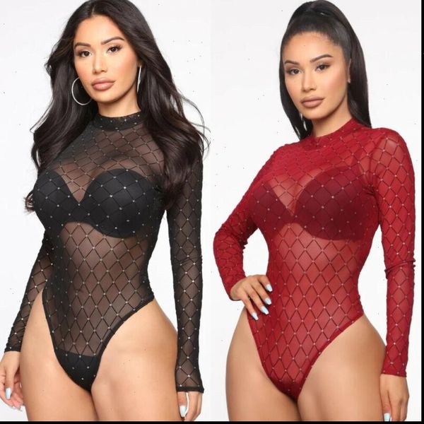 bodysuit long sleeve see womens romper throug mesh one piece leotard body t shirt streetwear, Black;white
bodysuit long sleeve see womens romper throug mesh one piece leotard body t shirt streetwear, Black;white