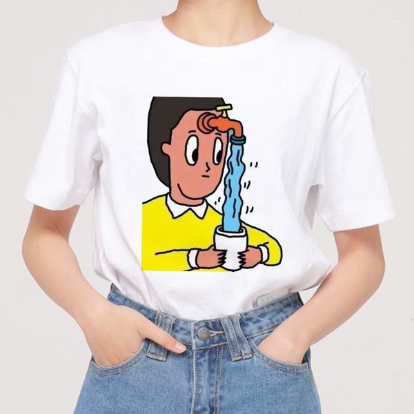 women's t-shirt 2021 summer korean clothes spoof funny pattern novel print casual t shirt for women vintage aesthetic lady girls, White
women's t-shirt 2021 summer korean clothes spoof funny pattern novel print casual t shirt for women vintage aesthetic lady girls, White