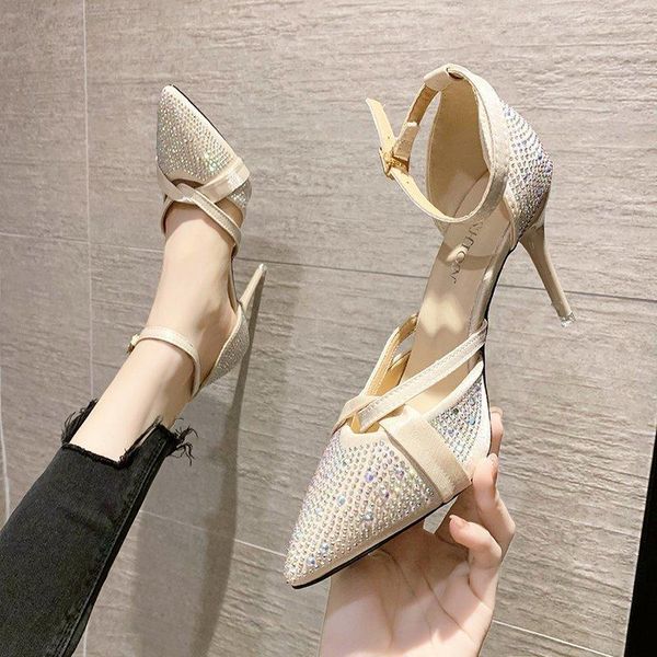rhinestone sandals fashion womens shoes 2021 buckle strap shallow mouth suit female beige all-match high heels luxury spring bla, Black
rhinestone sandals fashion womens shoes 2021 buckle strap shallow mouth suit female beige all-match high heels luxury spring bla, Black