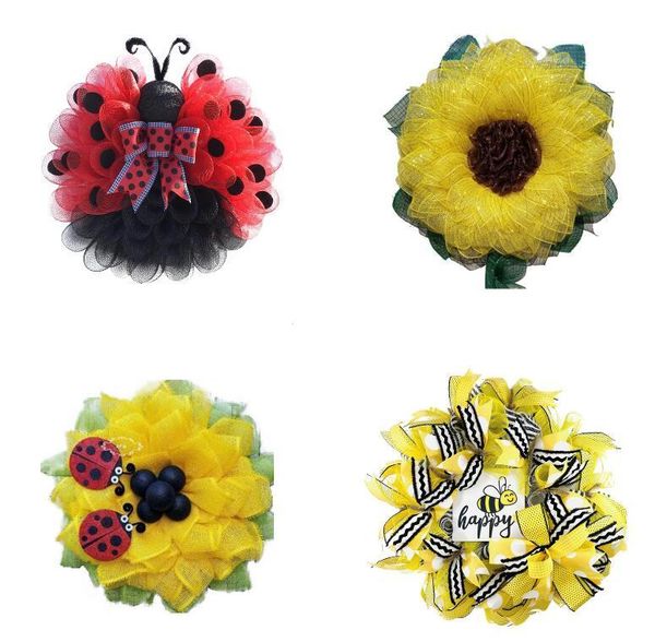 front door summer deco mesh wreath whimsical fancy bee sunflowerwreath pendants easter day party decorations decorative flowers & wreaths
front door summer deco mesh wreath whimsical fancy bee sunflowerwreath pendants easter day party decorations decorative flowers & wreaths