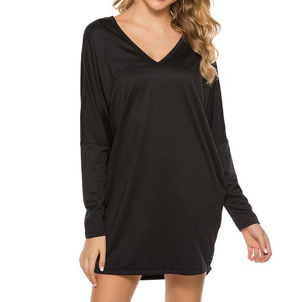 casual dresses women pockets loose mini dress ladies long sleeve v neck solid 2021 autumn fashion elegant party, Black;gray
casual dresses women pockets loose mini dress ladies long sleeve v neck solid 2021 autumn fashion elegant party, Black;gray