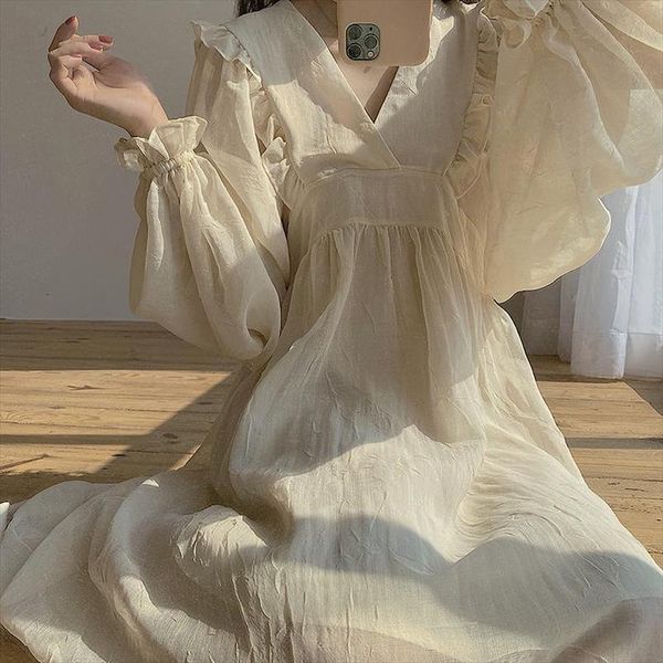 heydress solid ulzzang leisure women dresses lovely preppy style student sweet girl chiffon summer v neck retro vintage baggy loose, Black;gray
heydress solid ulzzang leisure women dresses lovely preppy style student sweet girl chiffon summer v neck retro vintage baggy loose, Black;gray